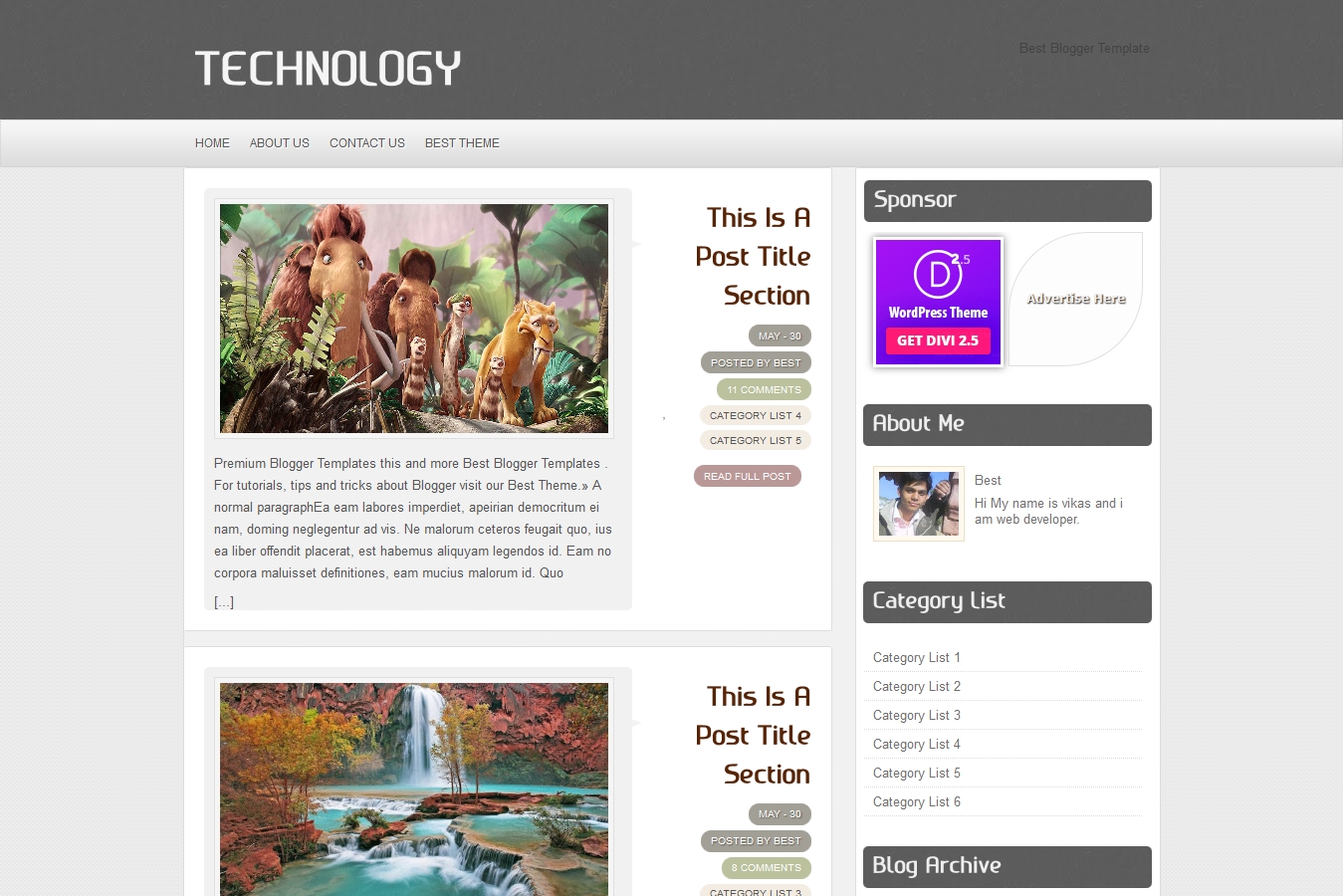 Technology Blogger Template