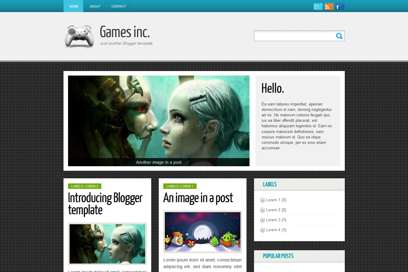 Games Inc Blogger Template