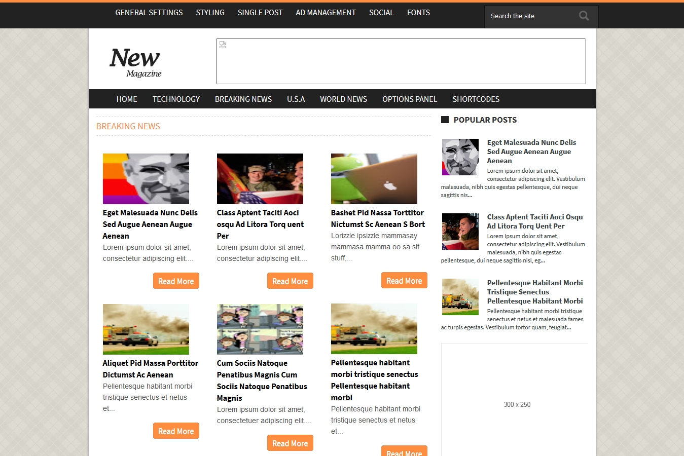 News Magazine Blogger Template