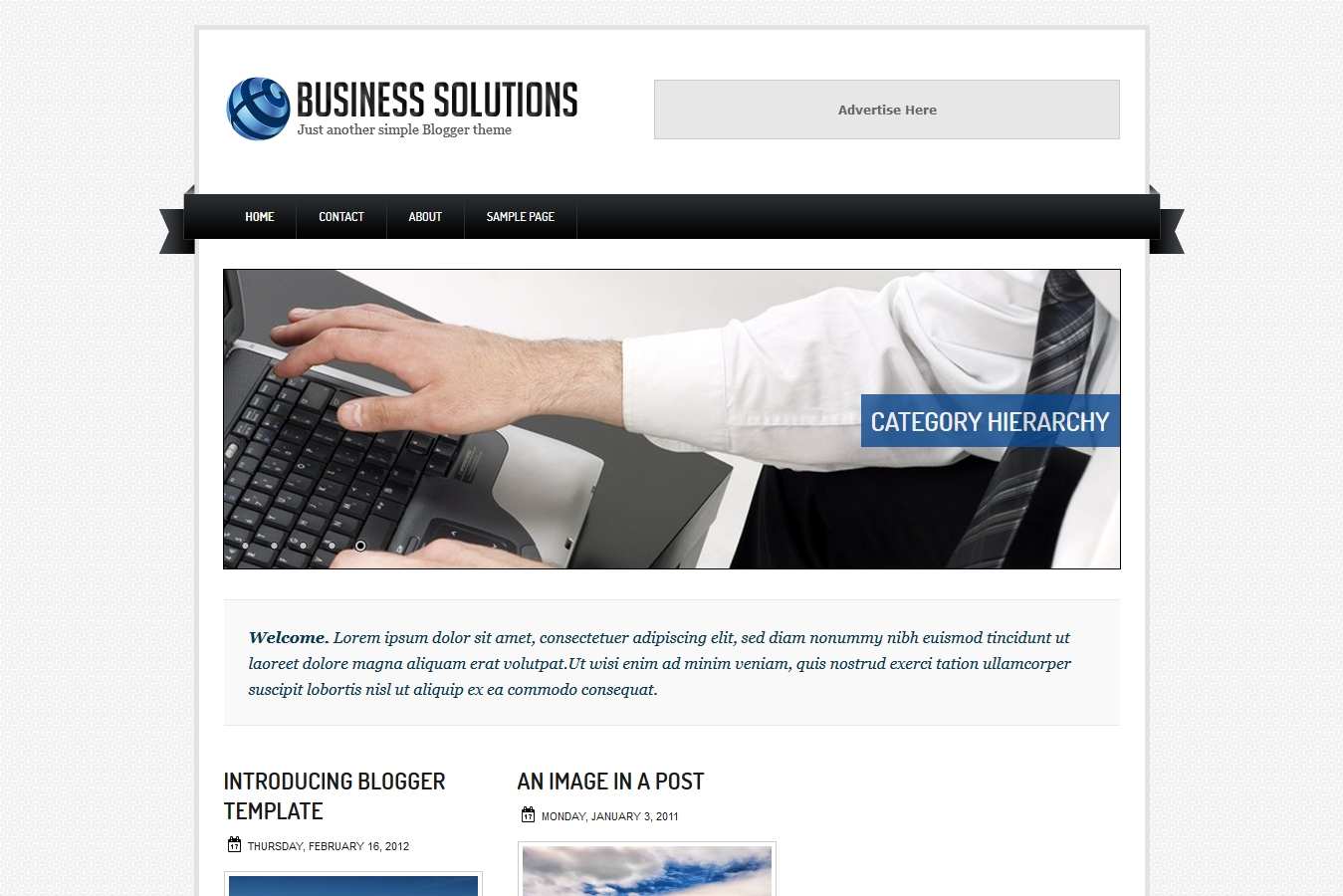 Business Solutions Blogger Template