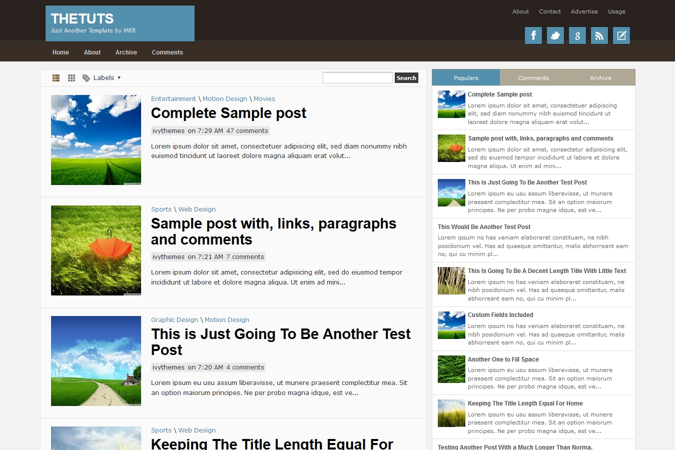 TheTuts Responsive Blogger Template