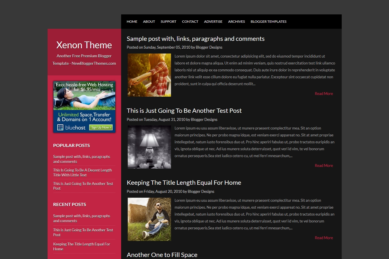 Xenon Blogger Template