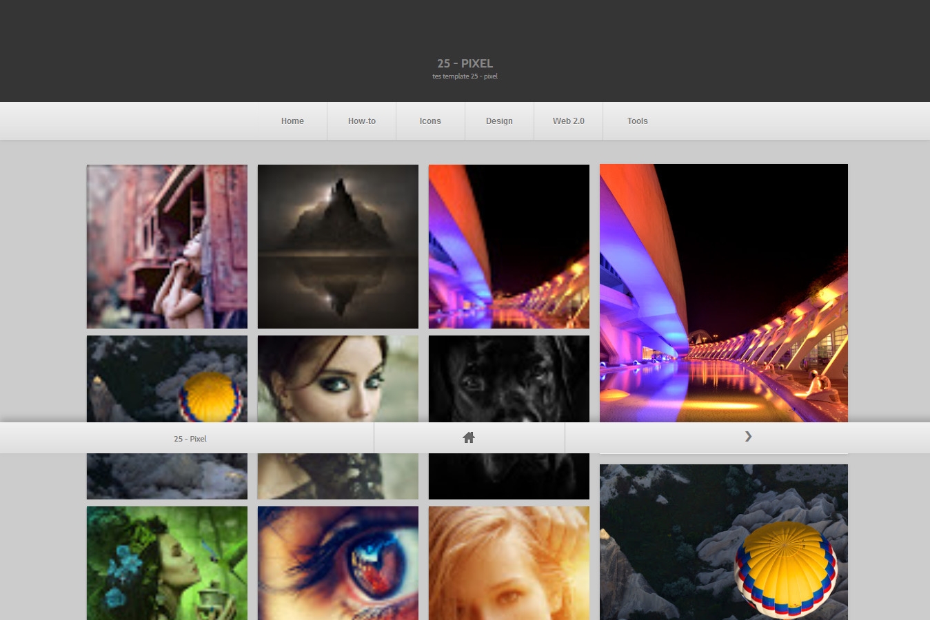 25 Pixel Blogger Template