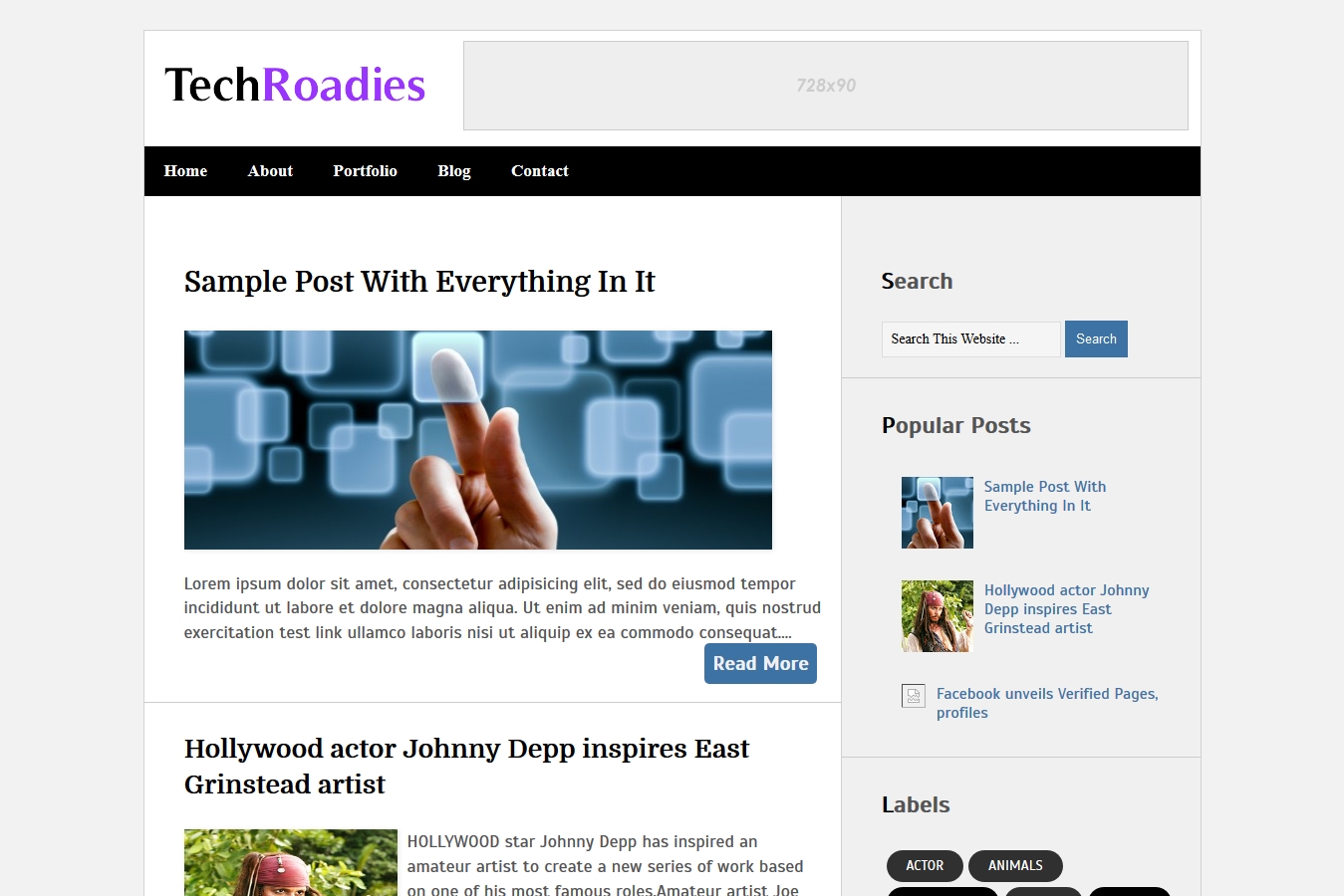 TechRoadies Blogger Template