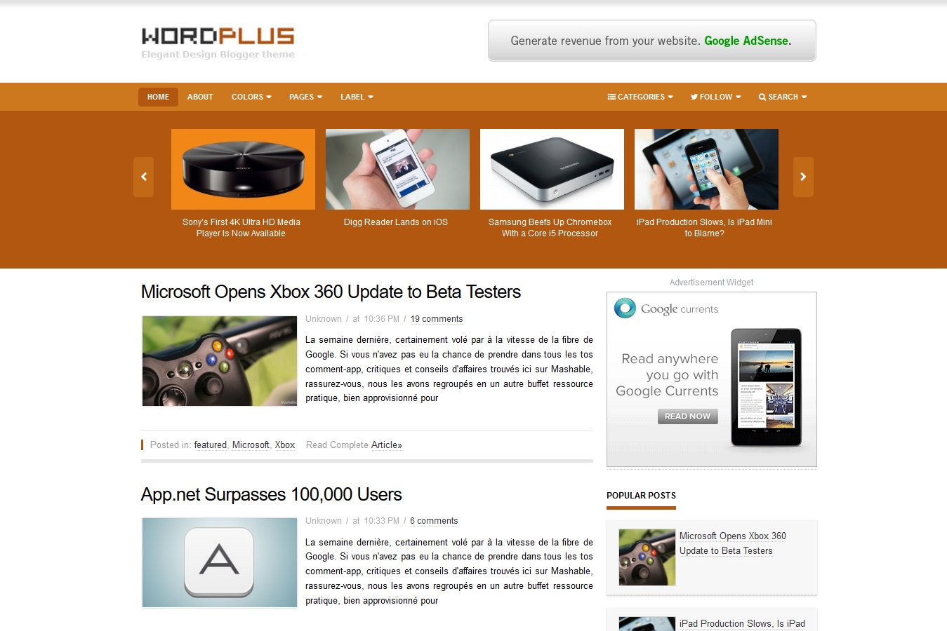Wordplus Blogger Template