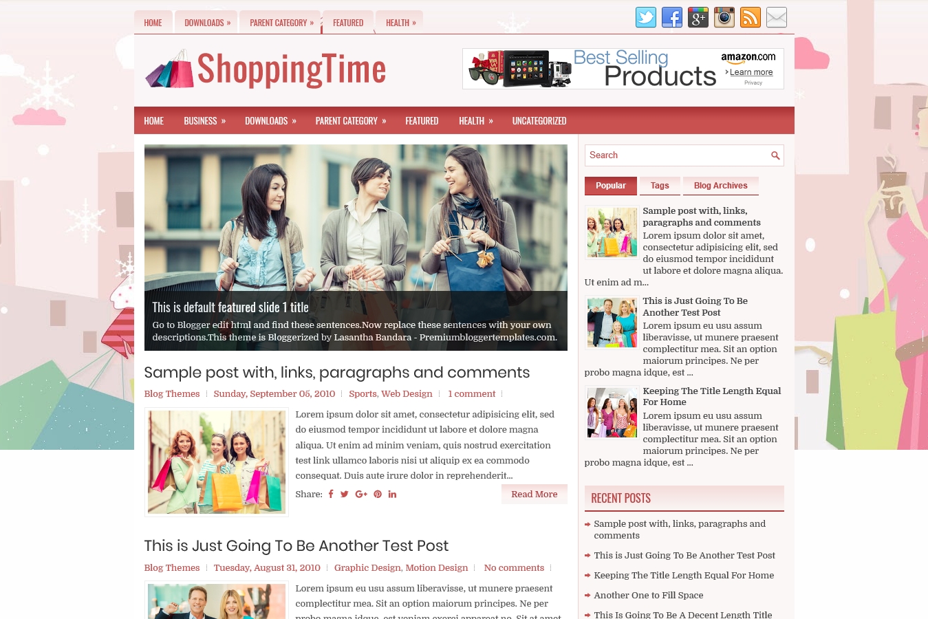 ShoppingTime Blogger Template