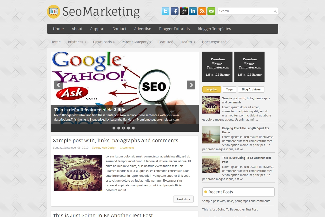 SEOMarketing Blogger Template