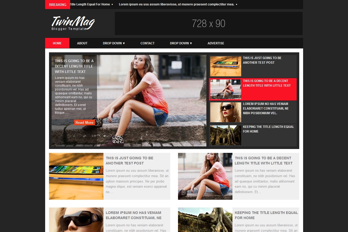 TwinMag Blogger Template