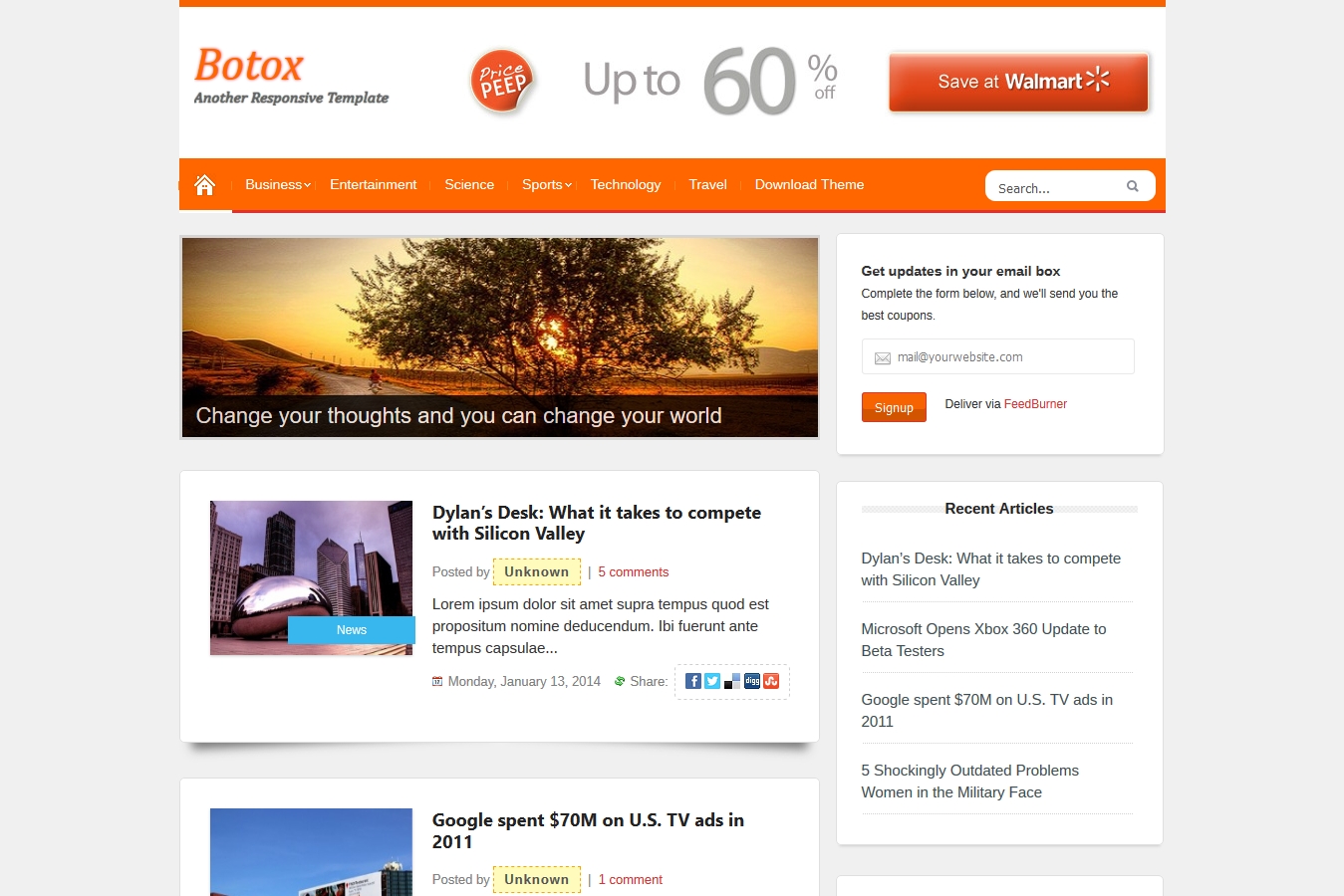 Botox Blogger Template