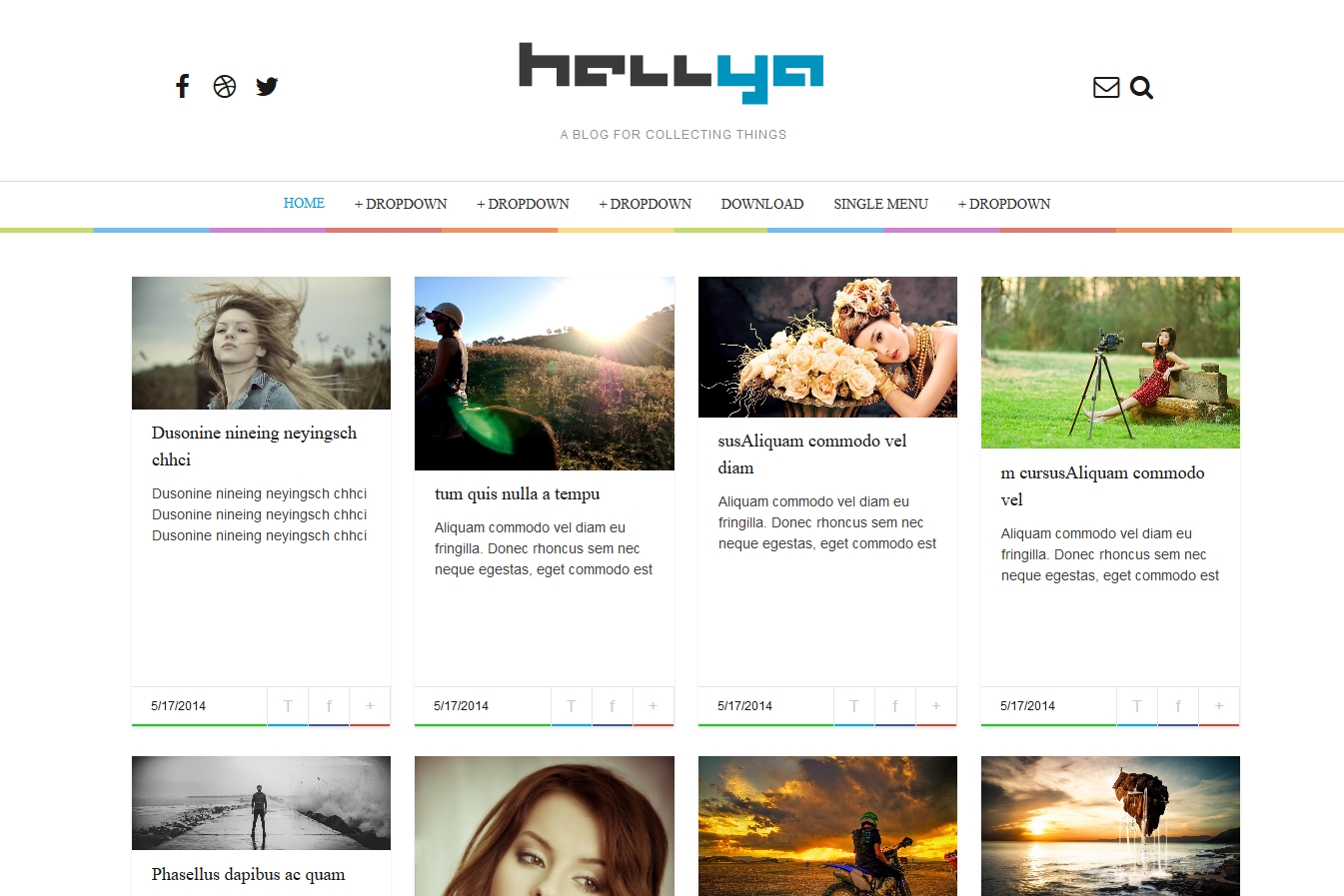 Hellya Responsive Blogger Template