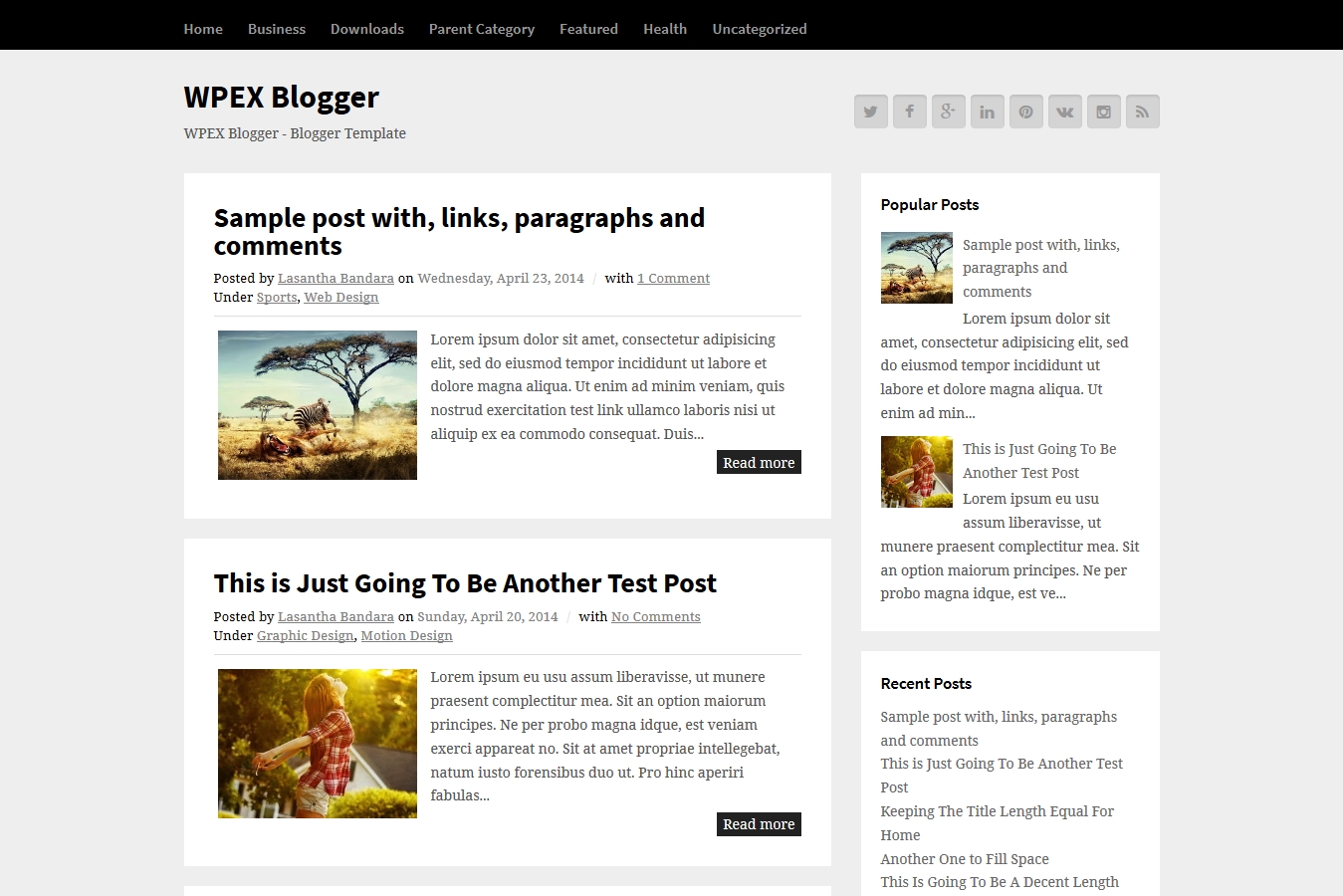 WPEX Blogger