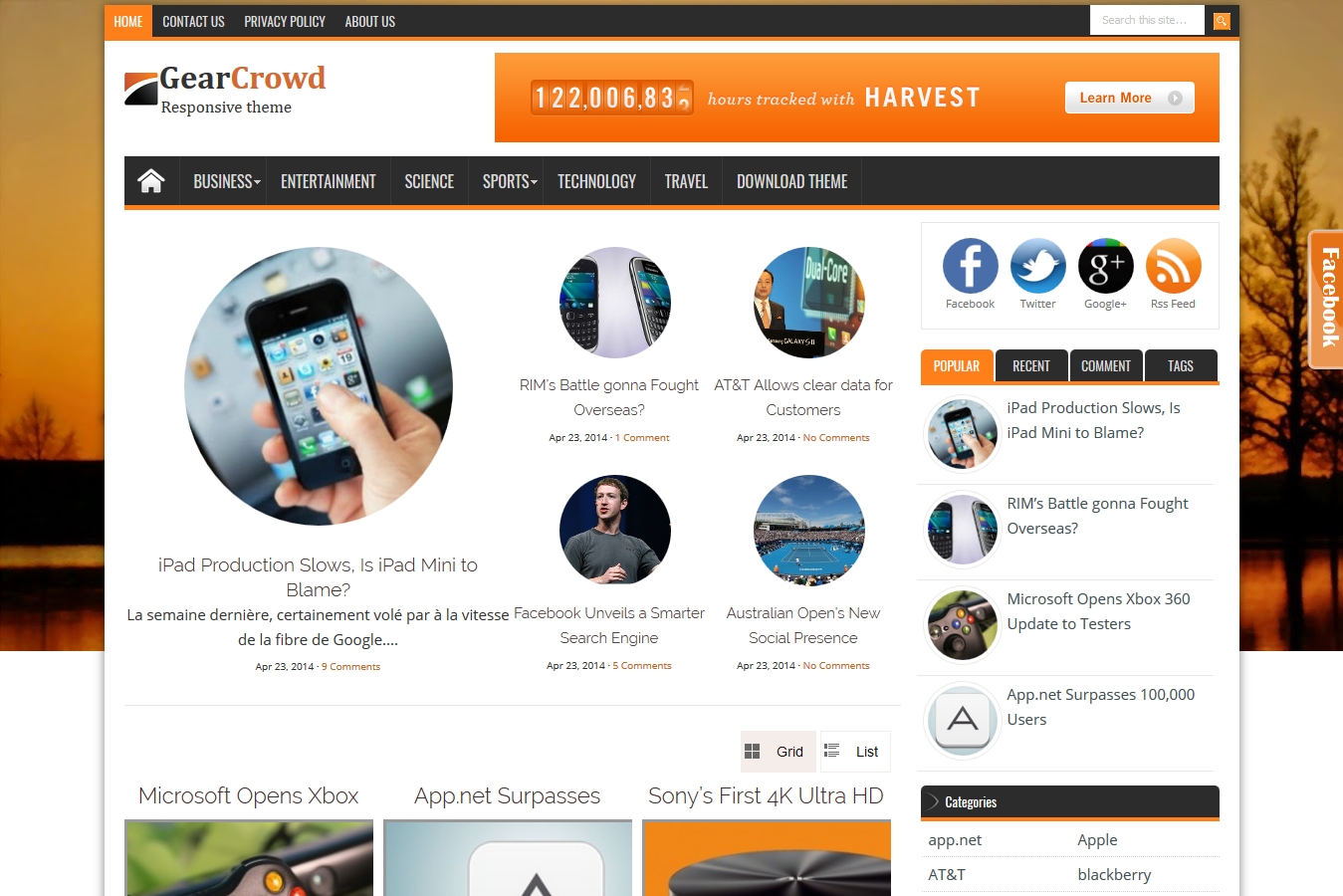 GearCrowd Blogger Template