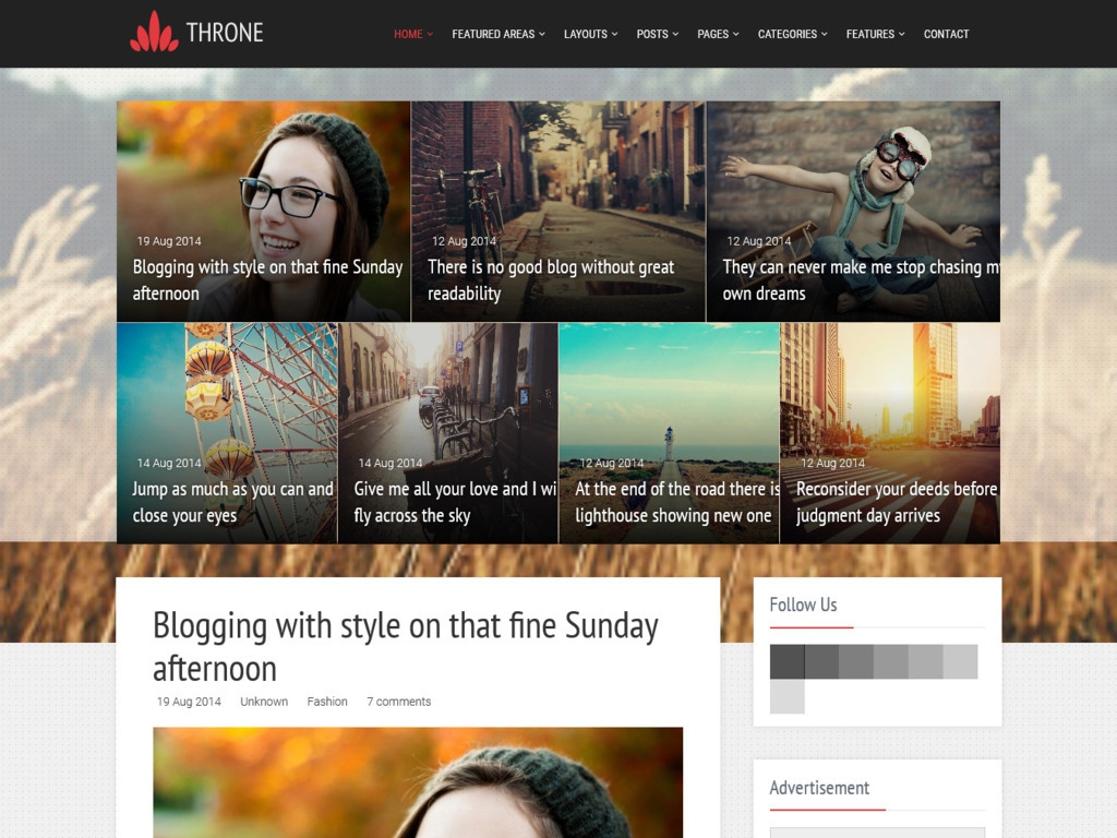 Throne Responsive Blogger Template