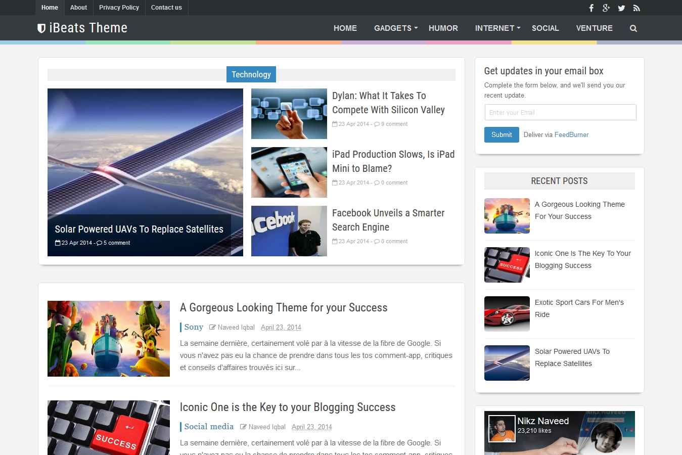 iBeats Blogger Template
