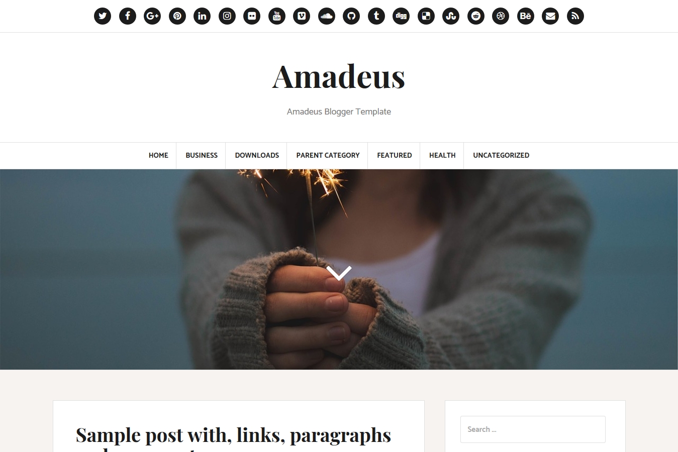 Amadeus Blogger Template