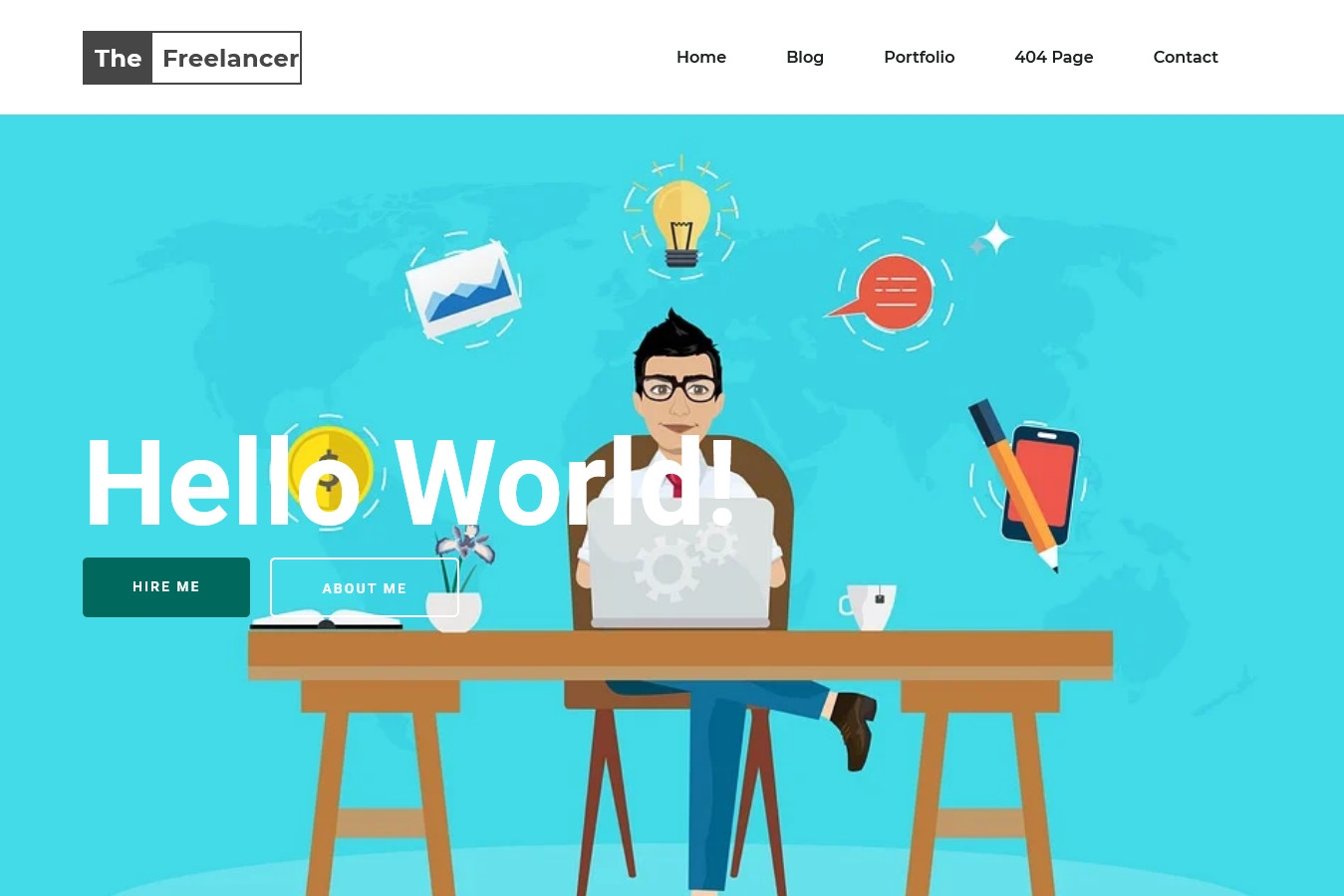 The Freelancer Blogger Template