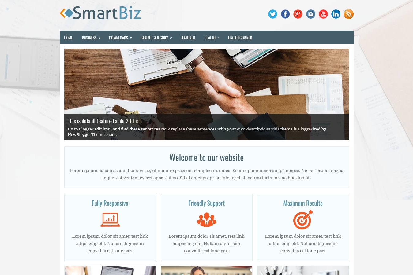 SmartBiz Blogger Template