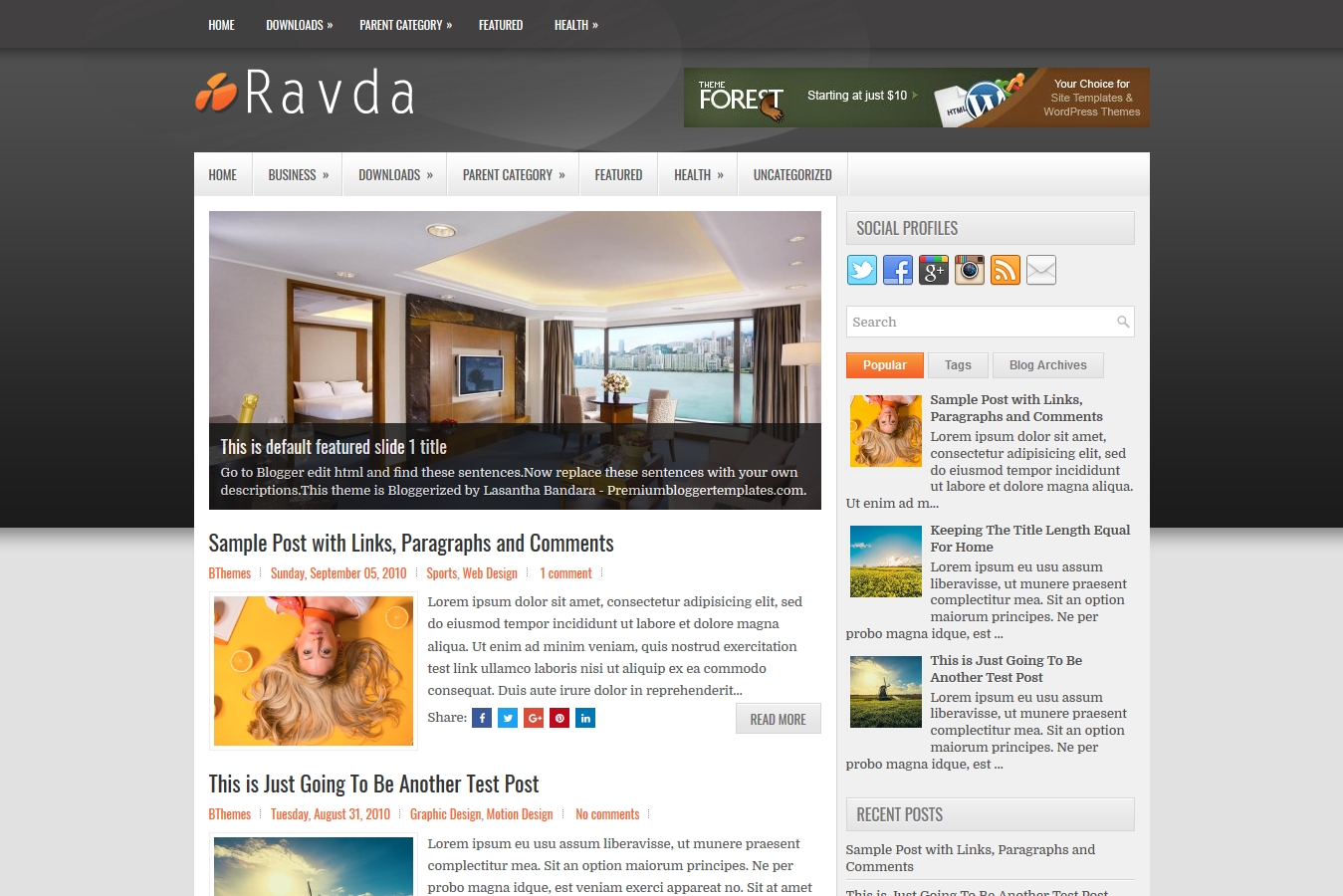 ravda-blogger-template