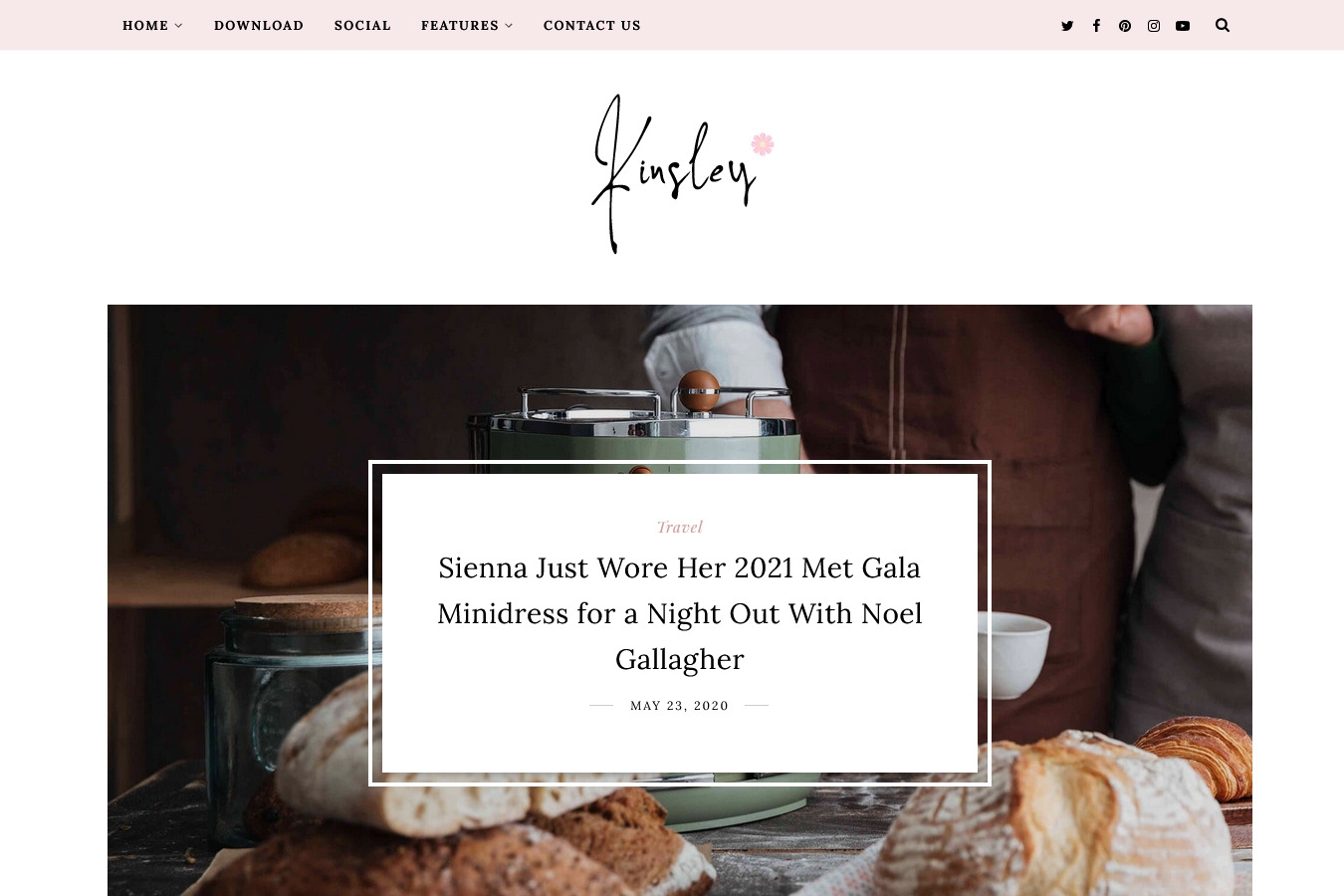 Kinsley Minimal Blogger Theme