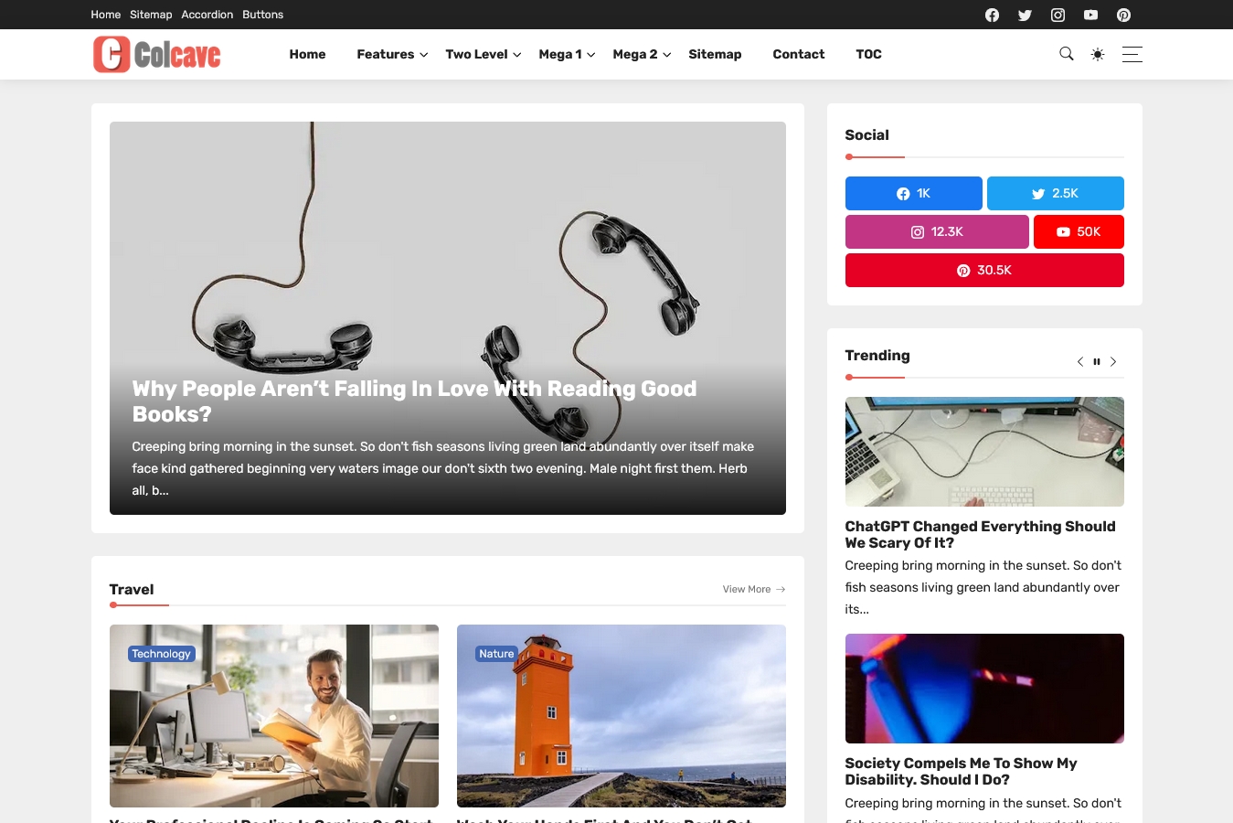 Colcave Blogger Template